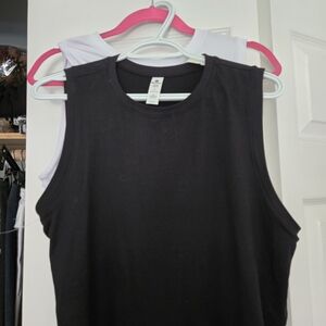 90 Degree By Reflex Black and White Tank Tops
